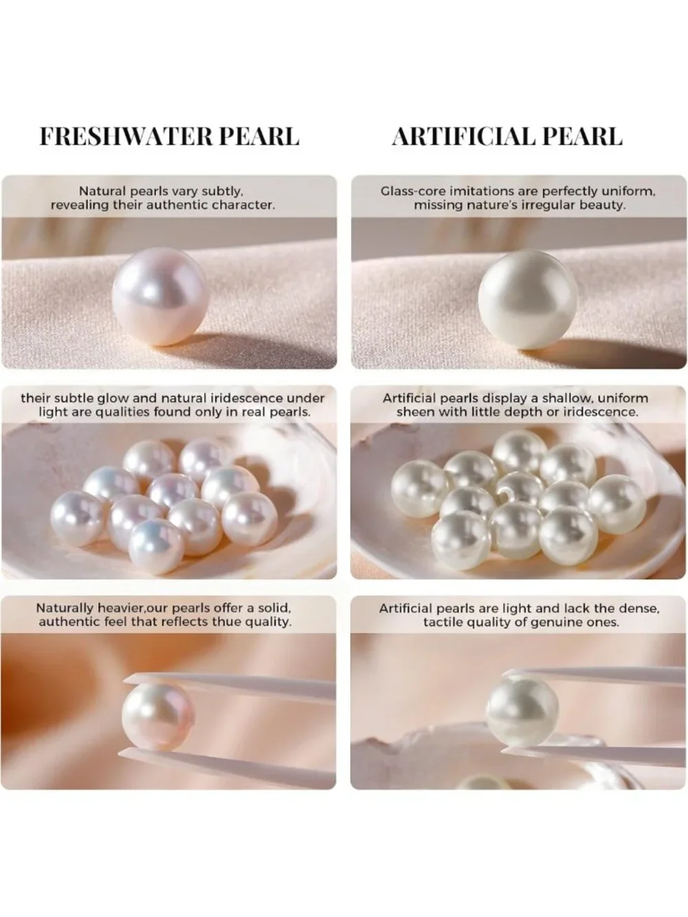 Trendy Dainty Pearl Necklace for Women - 925 Sterling Silver Freshwater Pendant